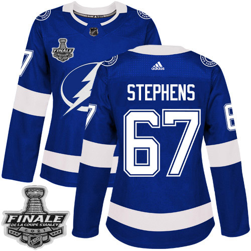 Tampa Bay Lightning #67 Mitchell Stephens Blue Home Authentic Women's 2021 Stanley Cup Final Patch Jersey Womens cheap jerseys for sale - CheapJerseys.Shop