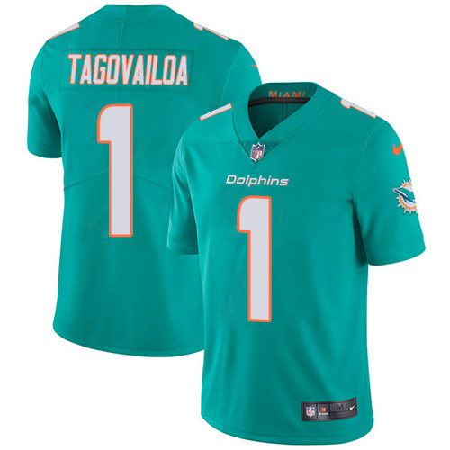 Dolphins #1 Tua Tagovailoa Aqua Green Team Color Youth Stitched Vapor Untouchable Limited Jersey cheap jerseys for sale - CheapJerseys.Shop