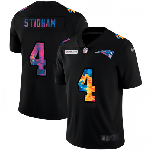 New England New England Patriots #4 Jarrett Stidham Men's Multi-Color Black 2020 Crucial Catch Vapor Untouchable Limited Jersey Men's cheap jerseys for sale - CheapJerseys.Shop