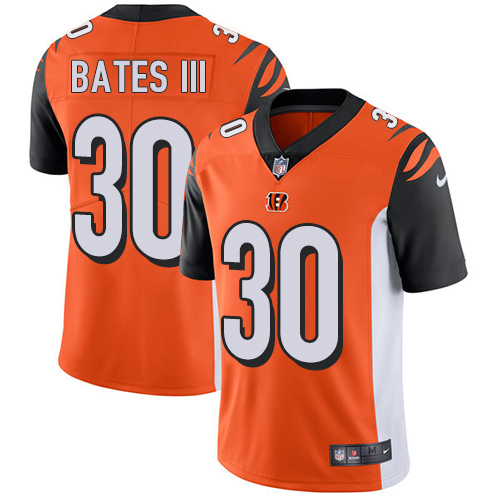 Bengals #30 Jessie Bates III Orange Alternate Men's Stitched Vapor Untouchable Limited Jersey cheap jerseys for sale - CheapJerseys.Shop