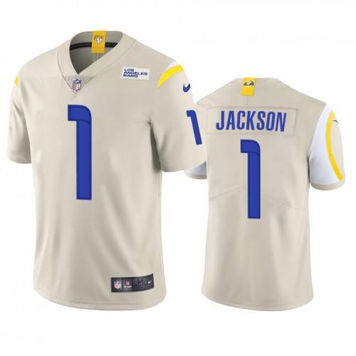 Los Angeles Los Angeles Rams #1 Desean Jackson Men's Vapor Limited Jersey - Bone Men's cheap jerseys for sale - CheapJerseys.Shop