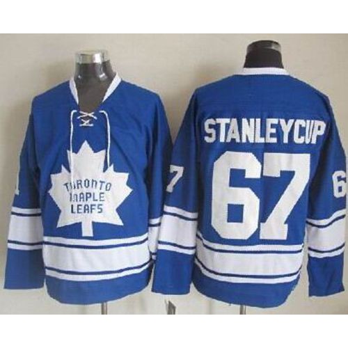 Maple Toronto Maple Leafs #67 Stanley Cup Blue CCM Throwback Stitched Jersey Men's cheap jerseys for sale - CheapJerseys.Shop