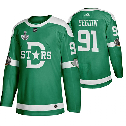 Dallas Dallas Stars #91 Tyler Seguin Men's Green 2020 Stanley Cup Final Stitched Classic Retro Jersey Men's cheap jerseys for sale - CheapJerseys.Shop