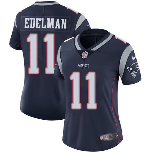Patriots #11 Julian Edelman Navy Blue Team Color Women's Stitched Vapor Untouchable Limited Jersey cheap jerseys for sale - CheapJerseys.Shop