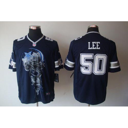 Dallas Cowboys #50 Sean Lee Navy Blue Team Color Men's Stitched Helmet Tri-Blend Limited Jersey Men's cheap jerseys for sale - CheapJerseys.Shop