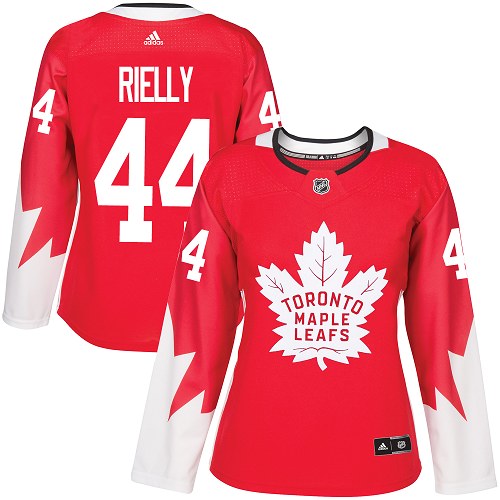 Maple Toronto Maple Leafs #44 Morgan Rielly Red Team Canada Authentic Women's Stitched Jersey Womens cheap jerseys for sale - CheapJerseys.Shop