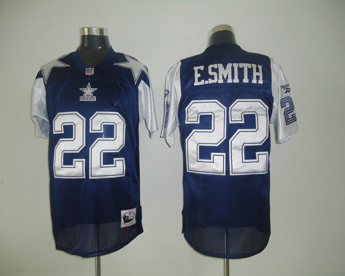 Mitchell & Ness Cowboys #22 Emmitt Smith Blue/White Stitched Throwback Jersey cheap jerseys for sale - CheapJerseys.Shop
