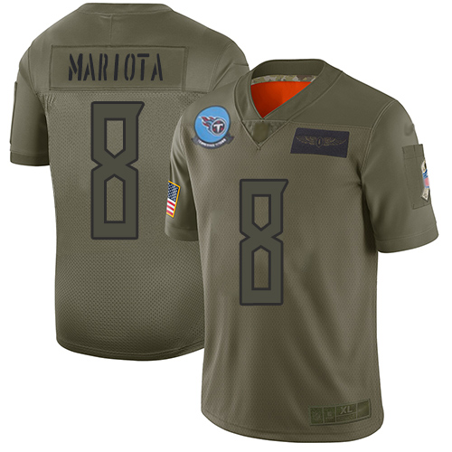 Tennessee Titans #8 Marcus Mariota Camo Men's Stitched Limited 2019 Salute To Service Jersey Men's cheap jerseys for sale - CheapJerseys.Shop