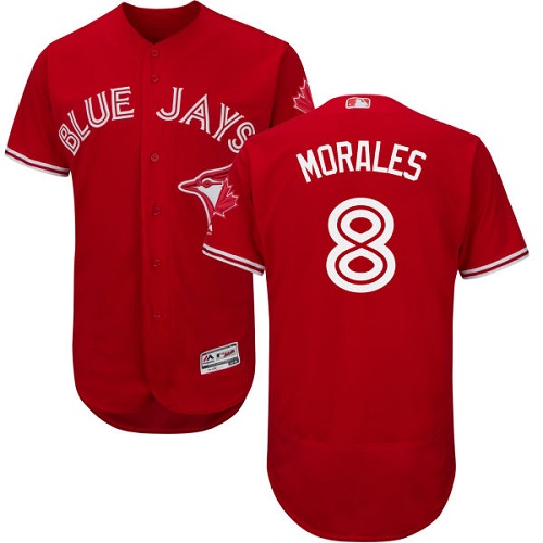 Toronto Blue Jays #8 Kendrys Morales Red Flexbase Authentic Collection Canada Day Stitched Jersey Men's cheap jerseys for sale - CheapJerseys.Shop