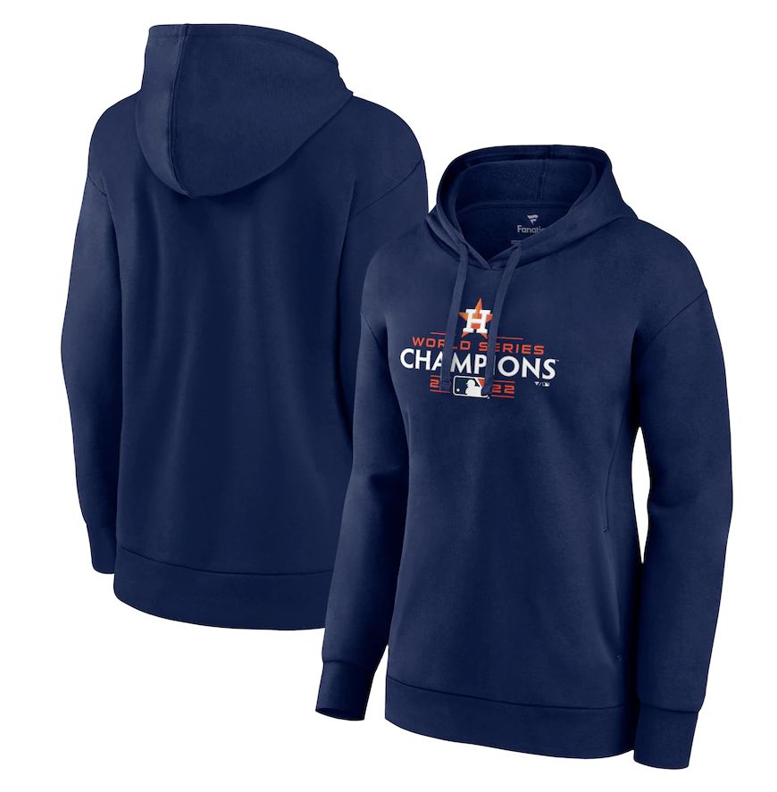 Houston Astros Navy Women's 2022 World Series Champions Logo Pullover Hoodie cheap jerseys for sale - CheapJerseys.Shop