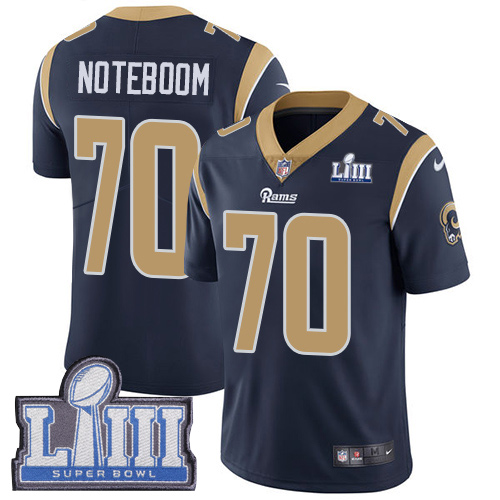 Los Angeles Rams #70 Joseph Noteboom Navy Blue Team Color Super Bowl LIII Bound Men's Stitched Vapor Untouchable Limited Jersey Men's cheap jerseys for sale - CheapJerseys.Shop