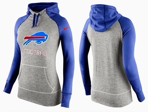 Women's Buffalo Bills Performance Hoodie Grey & Blue_1 cheap jerseys for sale - CheapJerseys.Shop