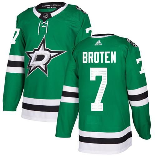 Dallas Stars #7 Neal Broten Green Home Authentic Stitched Jersey Men's cheap jerseys for sale - CheapJerseys.Shop