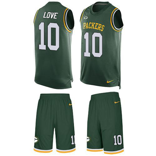Packers #10 Jordan Love Green Team Color Men's Stitched Limited Tank Top Suit Jersey cheap jerseys for sale - CheapJerseys.Shop