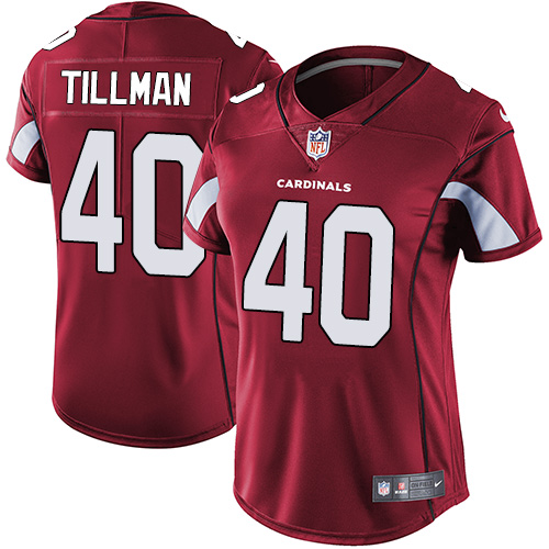 Cardinals #40 Pat Tillman Red Team Color Women's Stitched Vapor Untouchable Limited Jersey cheap jerseys for sale - CheapJerseys.Shop