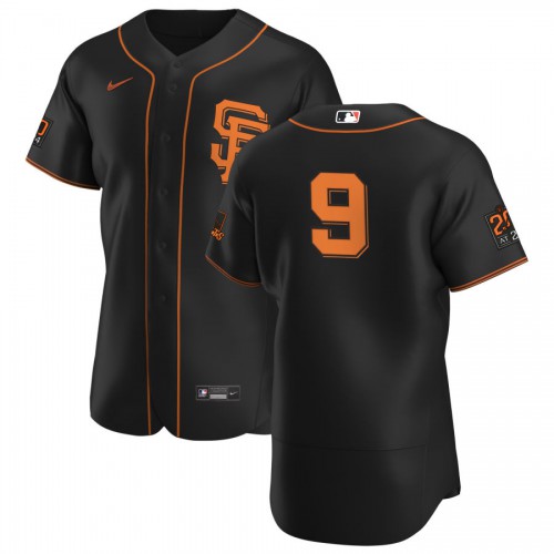 San Francisco San Francisco Giants #9 Brandon Belt Men's Black Alternate 2020 Authentic 20 at 24 Patch Player Jersey Men's cheap jerseys for sale - CheapJerseys.Shop
