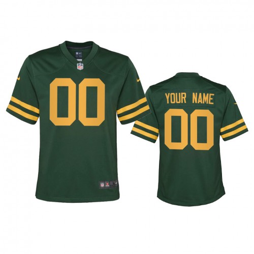 Green Bay Packers Custom Youth Alternate Game Player Jersey - Green cheap jerseys for sale - CheapJerseys.Shop