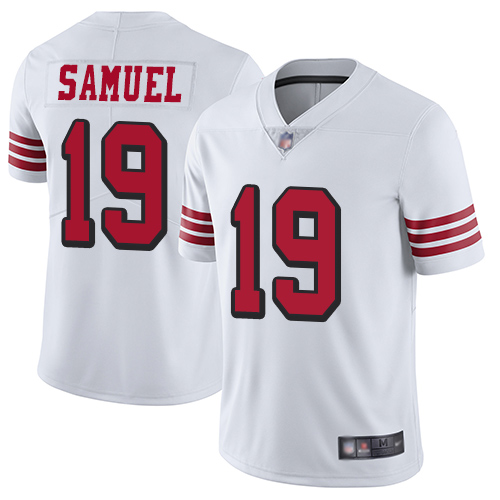 49ers #19 Deebo Samuel White Rush Men's Stitched Vapor Untouchable Limited Jersey cheap jerseys for sale - CheapJerseys.Shop