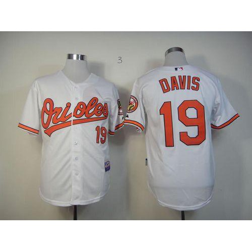 Baltimore Orioles #19 Chris Davis White Cool Base Stitched Jersey Men's cheap jerseys for sale - CheapJerseys.Shop