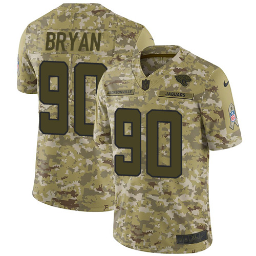 Jacksonville Jaguars #90 Taven Bryan Camo Men's Stitched Limited 2018 Salute To Service Jersey Men's cheap jerseys for sale - CheapJerseys.Shop