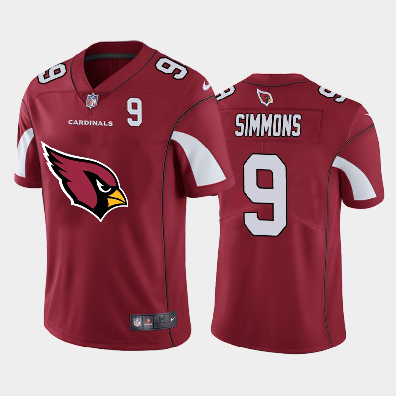 Cardinals #9 Isaiah Simmons Red Men's Big Team Logo Player Vapor Limited Jersey cheap jerseys for sale - CheapJerseys.Shop