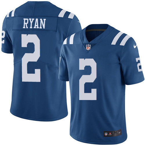 Colts #2 Matt Ryan Royal Blue Men's Stitched Limited Rush Jersey cheap jerseys for sale - CheapJerseys.Shop