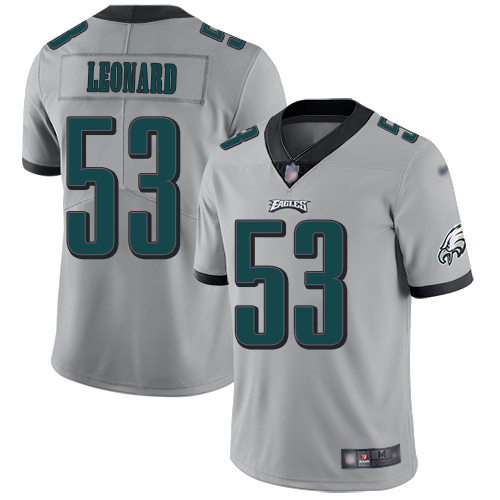 Eagles #53 Shaquille Leonard Silver Youth Stitched Limited Inverted Legend Jersey cheap jerseys for sale - CheapJerseys.Shop