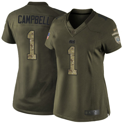Colts #1 Parris Campbell Green Women's Stitched Limited 2015 Salute To Service Jersey cheap jerseys for sale - CheapJerseys.Shop