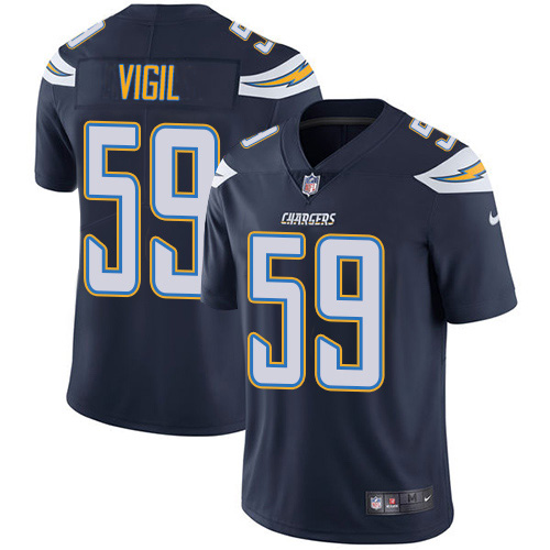 Los Angeles Chargers #59 Nick Vigil Navy Blue Team Color Men's Stitched Vapor Untouchable Limited Jersey Men's cheap jerseys for sale - CheapJerseys.Shop