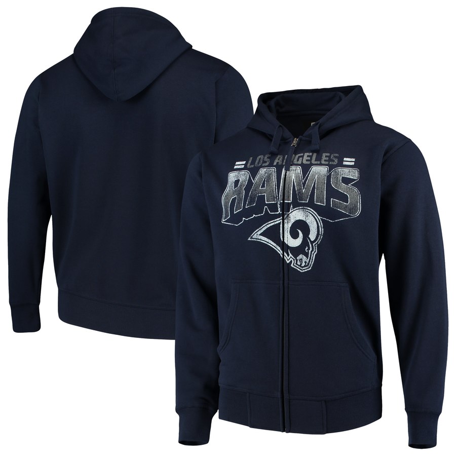 Los Angeles Rams G-III Sports By Carl Banks Perfect Season Full-Zip Hoodie Navy cheap jerseys for sale - CheapJerseys.Shop
