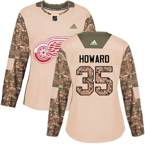 Detroit Red Wings #35 Jimmy Howard Camo Authentic 2017 Veterans Day Women's Stitched Jersey Womens cheap jerseys for sale - CheapJerseys.Shop