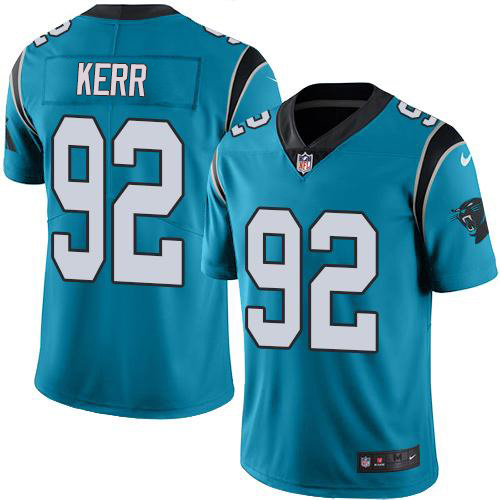Carolina Panthers #92 Zach Kerr Blue Alternate Youth Stitched Vapor Untouchable Limited Jersey Youth cheap jerseys for sale - CheapJerseys.Shop
