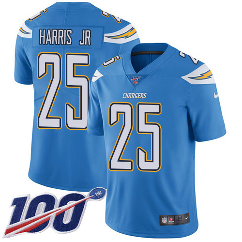 Los Angeles Chargers #25 Chris Harris Jr Electric Blue Alternate Youth Stitched 100th Season Vapor Untouchable Limited Jersey Youth cheap jerseys for sale - CheapJerseys.Shop