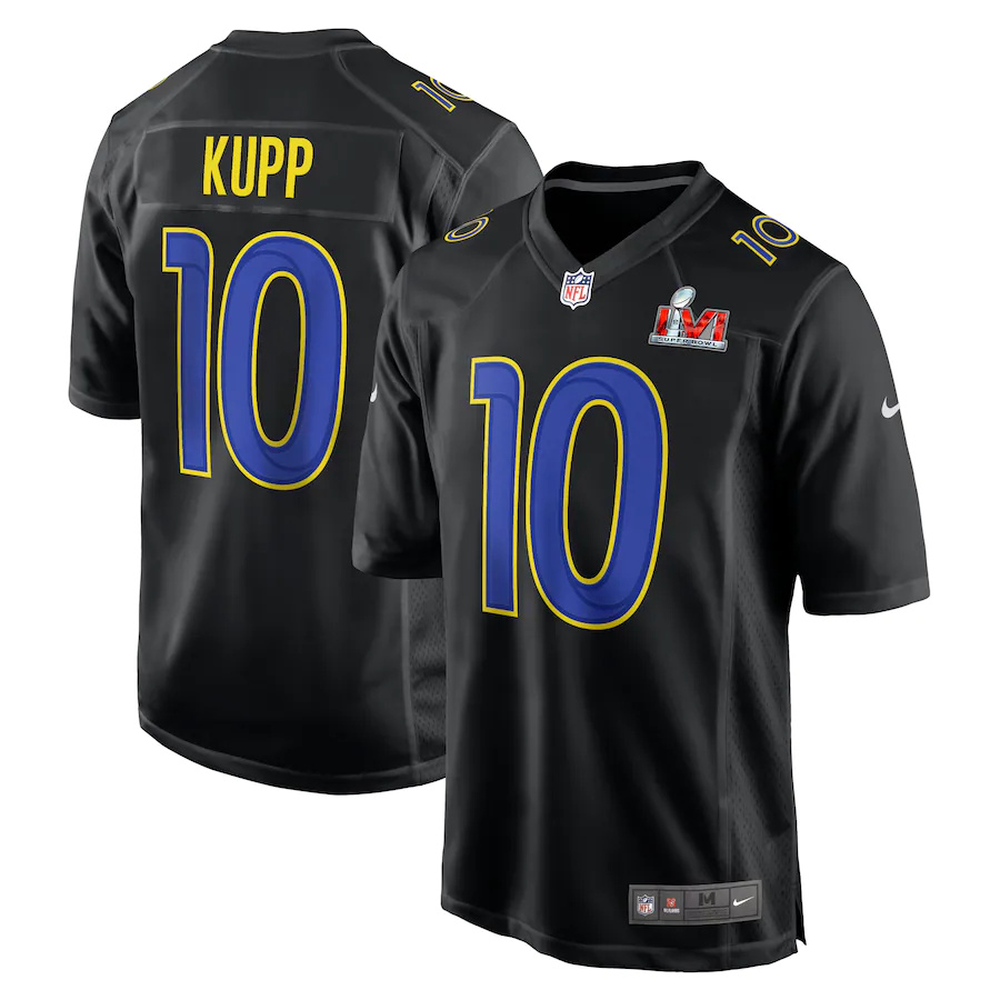 Rams #10 Cooper Kupp Black Men's Super Bowl LVI Bound Game Fashion Jersey cheap jerseys for sale - CheapJerseys.Shop