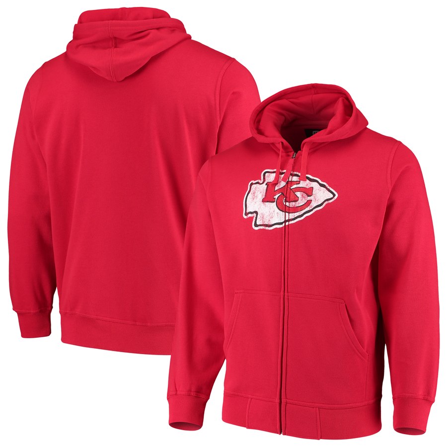 Kansas City Chiefs G-III Sports By Carl Banks Primary Logo Full-Zip Hoodie Red cheap jerseys for sale - CheapJerseys.Shop