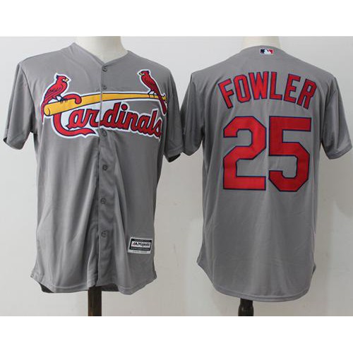 St.Louis Cardinals #25 Dexter Fowler Grey New Cool Base Stitched Jersey Men's cheap jerseys for sale - CheapJerseys.Shop