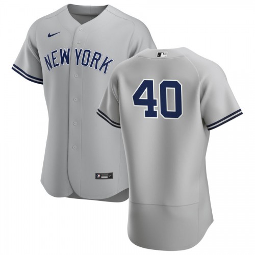 New York New York Yankees #40 Luis Severino Men's Gray Road 2020 Authentic Player Jersey Men's cheap jerseys for sale - CheapJerseys.Shop