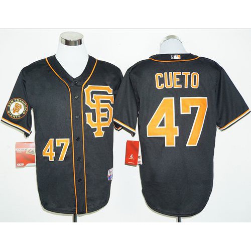San Francisco Giants #47 Johnny Cueto Black 2016 Cool Base Stitched Jersey Men's cheap jerseys for sale - CheapJerseys.Shop