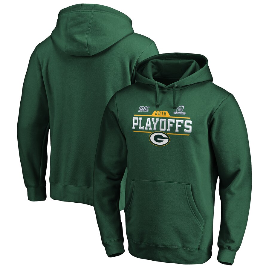 Green Bay Packers 2019 Playoffs Bound Chip Shot Pullover Hoodie Green cheap jerseys for sale - CheapJerseys.Shop