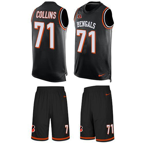 Bengals #71 La'el Collins Black Team Color Men's Stitched Limited Tank Top Suit Jersey cheap jerseys for sale - CheapJerseys.Shop