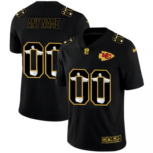 Kansas City Chiefs Custom Men's Carbon Black Vapor Cristo Redentor Limited Jersey cheap jerseys for sale - CheapJerseys.Shop