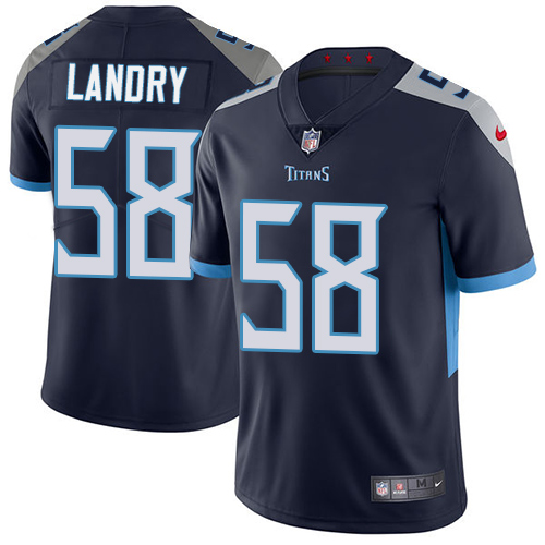 Tennessee Titans #58 Harold Landry Navy Blue Team Color Men's Stitched Vapor Untouchable Limited Jersey Men's cheap jerseys for sale - CheapJerseys.Shop