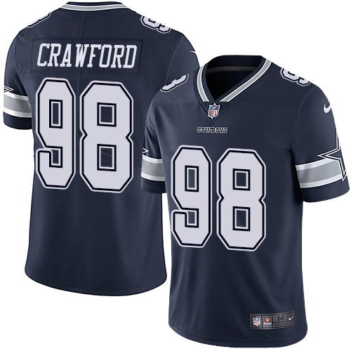 Dallas Cowboys #98 Tyrone Crawford Navy Blue Team Color Men's Stitched Vapor Untouchable Limited Jersey Men's cheap jerseys for sale - CheapJerseys.Shop