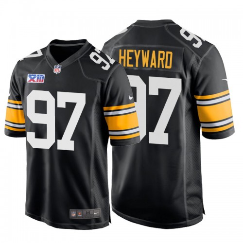 Pittsburgh Steelers #97 Cameron Heyward Super Bowl XIII 1978 Retro Game Jersey Black Men's cheap jerseys for sale - CheapJerseys.Shop