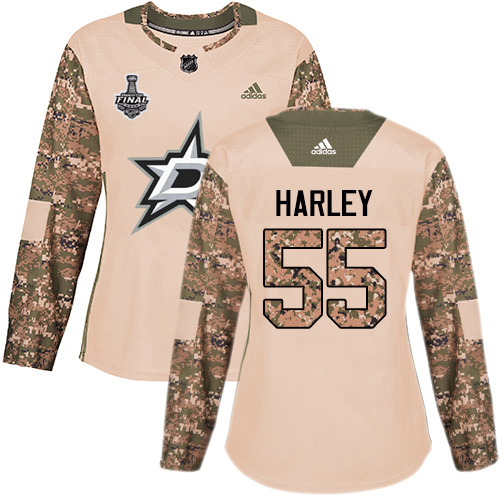 Dallas Stars #55 Thomas Harley Camo Authentic 2017 Veterans Day Women's 2020 Stanley Cup Final Stitched Jersey Womens cheap jerseys for sale - CheapJerseys.Shop