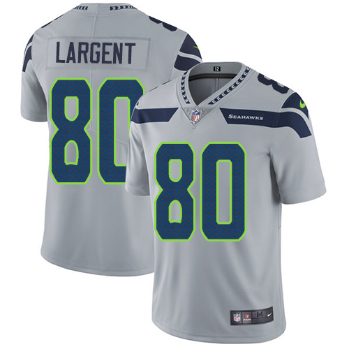 Seahawks #80 Steve Largent Grey Alternate Men's Stitched Vapor Untouchable Limited Jersey cheap jerseys for sale - CheapJerseys.Shop