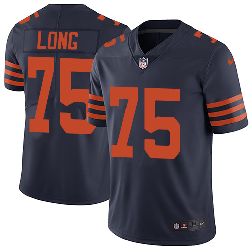 Chicago Bears #75 Kyle Long Navy Blue Alternate Men's Stitched Vapor Untouchable Limited Jersey Men's cheap jerseys for sale - CheapJerseys.Shop