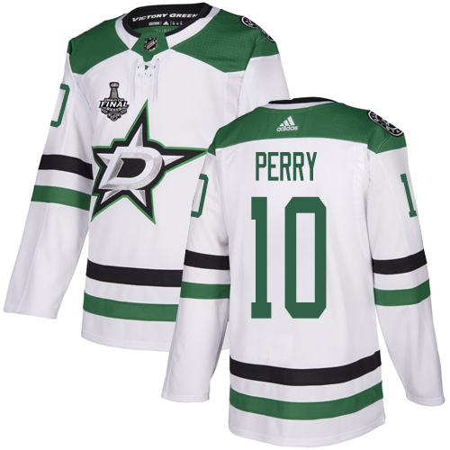 Dallas Stars #10 Corey Perry White Road Authentic Youth 2020 Stanley Cup Final Stitched Jersey Youth cheap jerseys for sale - CheapJerseys.Shop