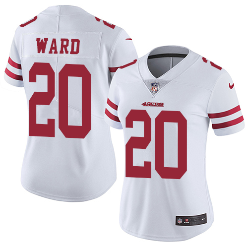 San Francisco 49ers #20 Jimmie Ward White Women's Stitched Vapor Untouchable Limited Jersey Womens cheap jerseys for sale - CheapJerseys.Shop