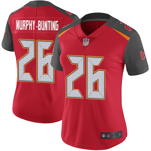 Tampa Bay Buccaneers #26 Sean Murphy-Bunting Red Team Color Women's Stitched Vapor Untouchable Limited Jersey Womens cheap jerseys for sale - CheapJerseys.Shop